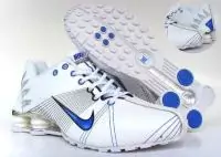 nike shox promos r4 nouvelle -blance-blue